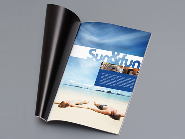Magazine ad design for the Sun & Fun Resort