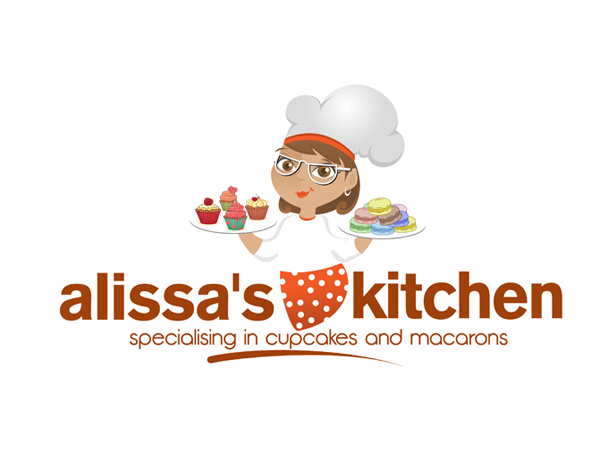 Alissa Kitchen Baking Shop Logo Design