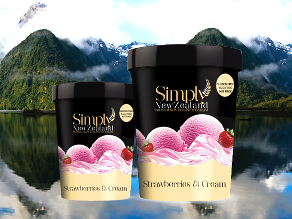 Simply New Zealand Ice-Cream -Creative Packaging design Australia